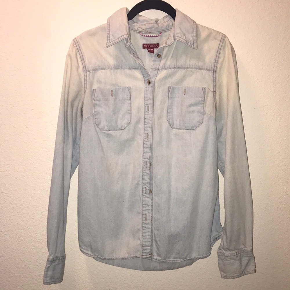 *SOLD*EUC Merona (Target) Denim Button-Down